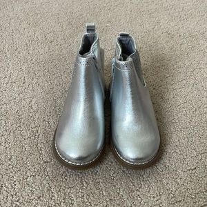 Gap Baby Gap Metallic Silver Booties Size 7